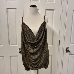 Umgee Metallic Gold Tank Top